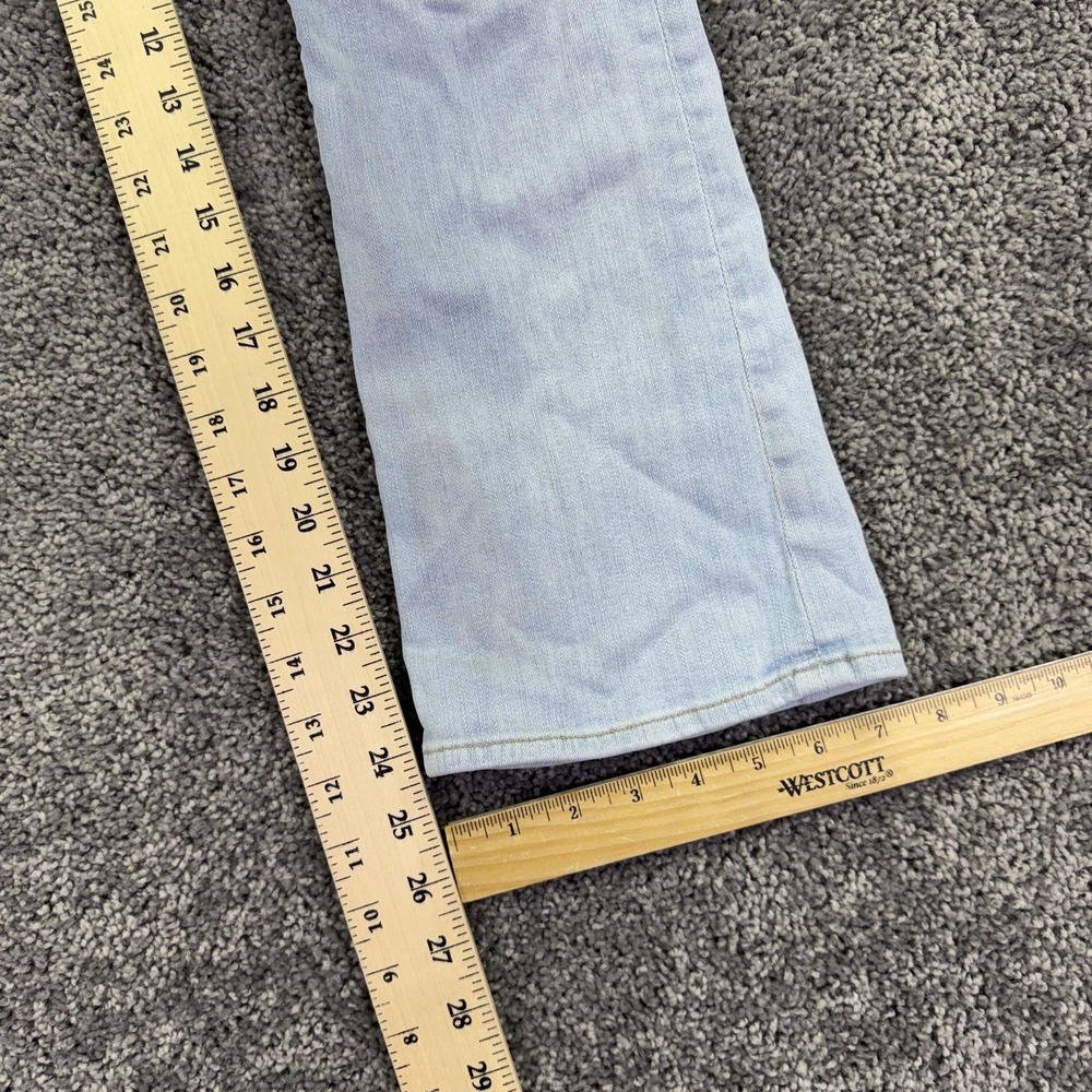 Frame Jeans Womens 29 Blue Le Crop Mini Boot Bootcut Light Wash Denim Stretch - Picture 5 of 8